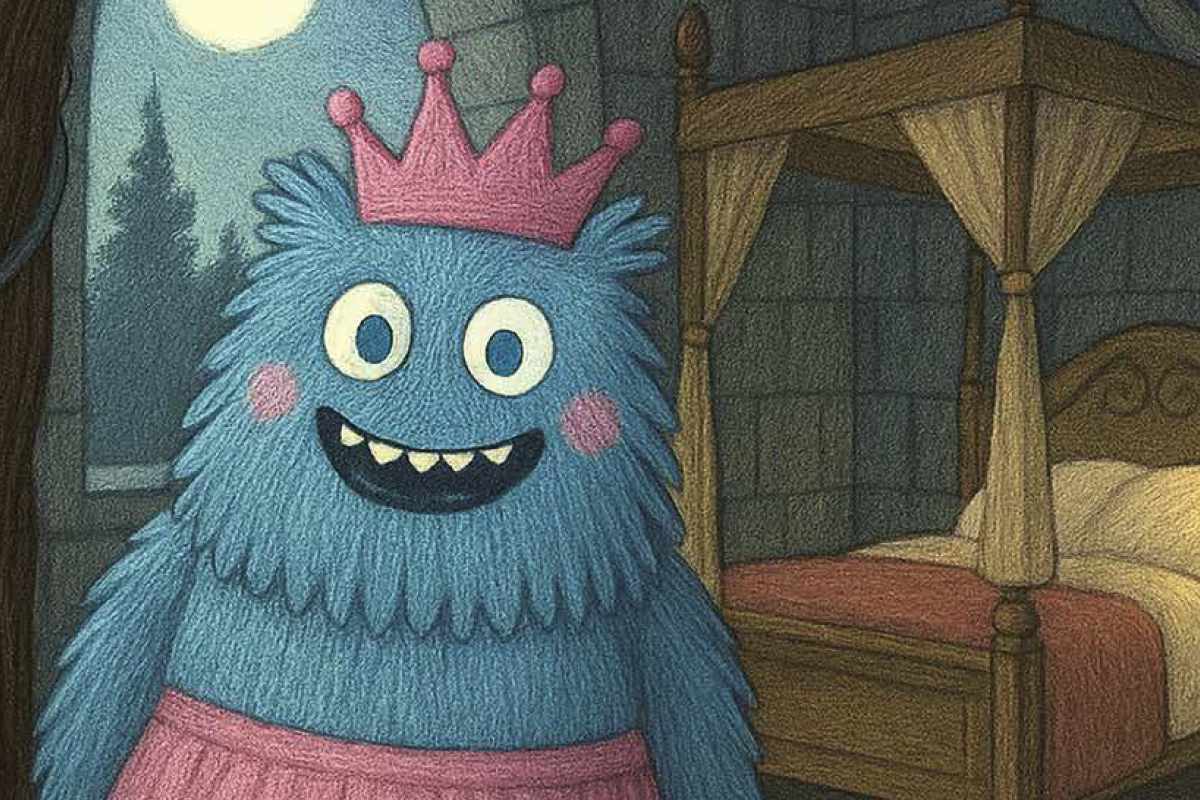 Ausschnitt aus dem Cover des Swisscom-Bilderbuchs "Die Monsterprinzessin"