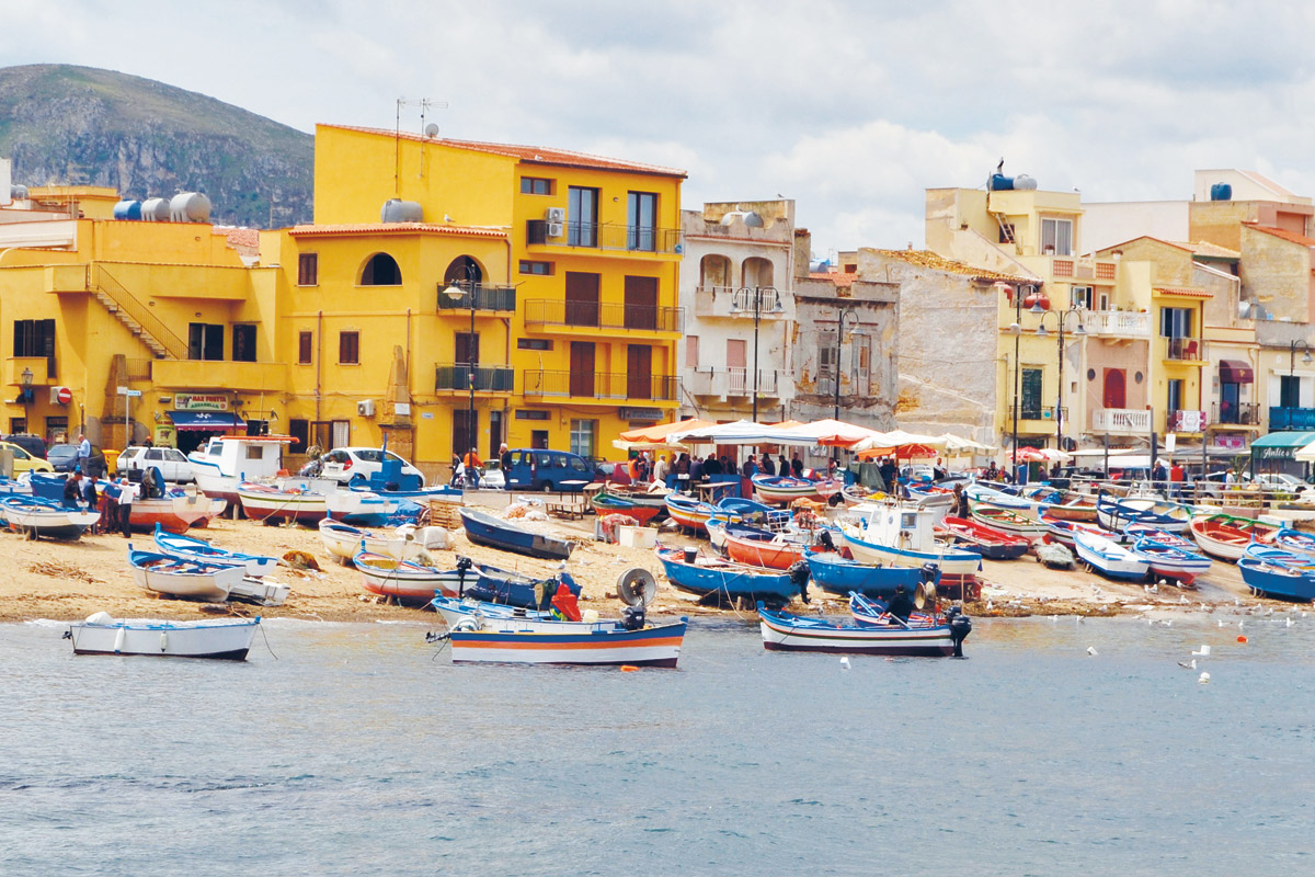 Küstenbild Sizilien bei der Literaturreise